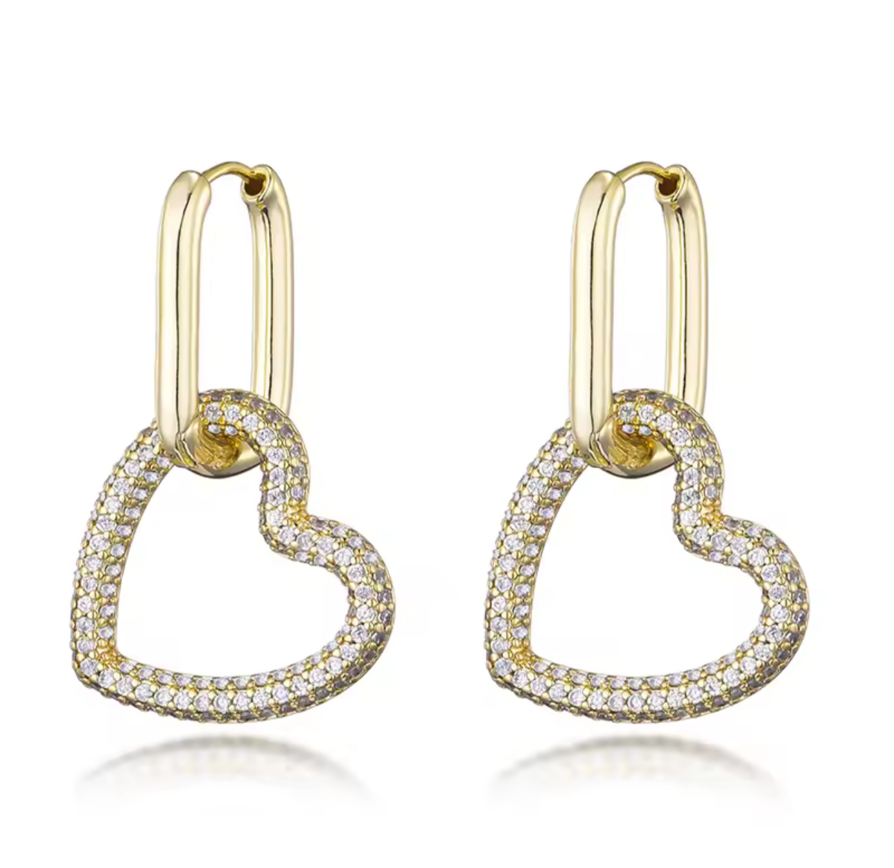 Sweetheart Sparkle Hoops