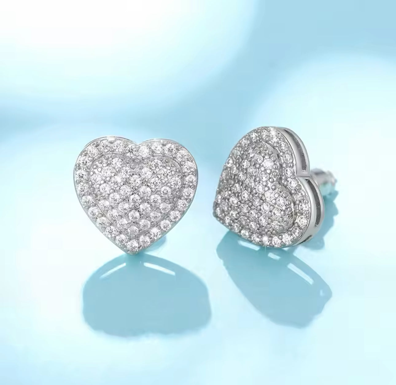 Icy Heart Studs