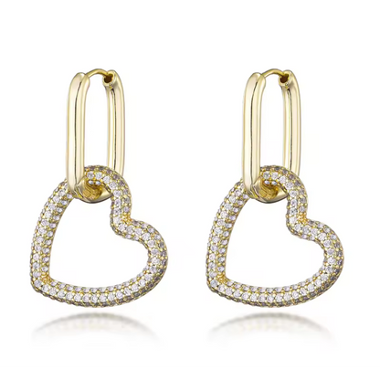 Sweetheart Sparkle Hoops