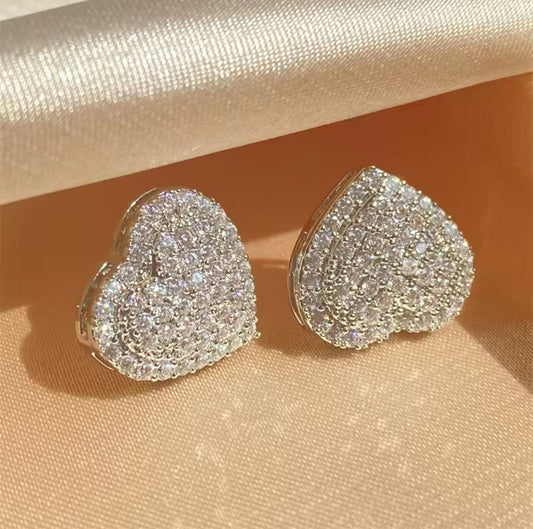 Icy Heart Studs